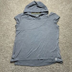 Smartwool Heathered Gray Hooded Tee